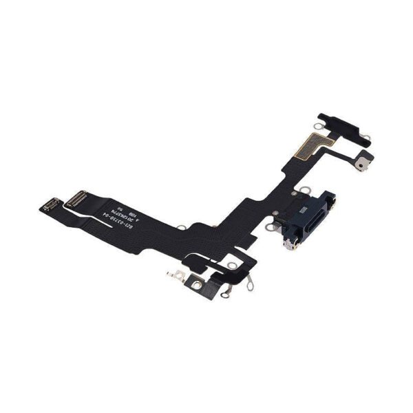 CHARGING PORT FLEX CABLE FOR IPHONE 14 (PREMIUM) (MIDNIGHT) - Image 2