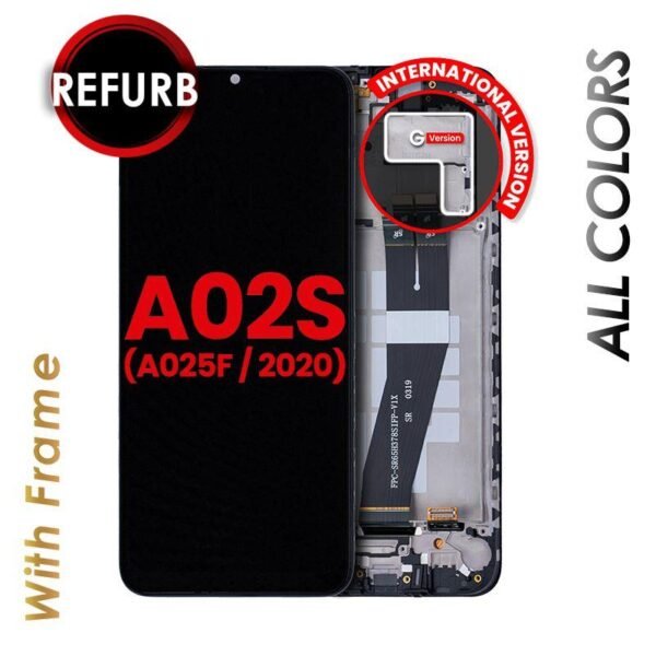 LCD WITH FRAME FOR GALAXY A02S (A025 / 2020) (INTERNATIONAL)