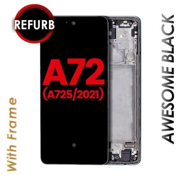 OLED ASSEMBLY WITH FRAME FOR SAMSUNG A72 (A725 / 2021)