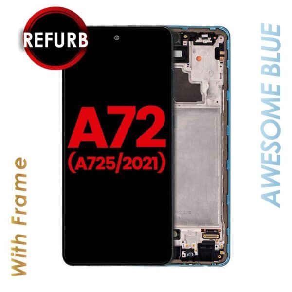OLED ASSEMBLY WITH FRAME FOR SAMSUNG A72 (A725 / 2021) - Image 2