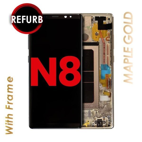 OLED ASSEMBLY WITH FRAME COMPATIBLE FOR SAMSUNG NOTE 8 - Image 3